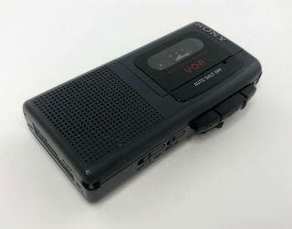 Sony M - 507v Vor Voice Operated Recording Microcassette Corder,  Black - Vtg Micro