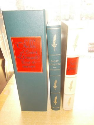 The Life Of Saint Edmund King & Martyr - Folio Society 2004 Limited Edition