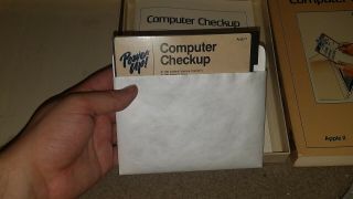 VINTAGE APPLE II POWER UP COMPUTER CHECKUP CHECK - UP SOFTWARE FLOPPY DISK GRTD 7