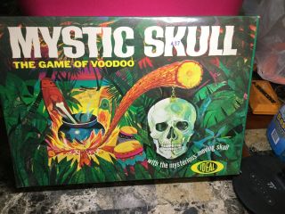 Vintage 1964 Ideal Mystic Skull The Game Of Voodoo Board Game - Not Complete
