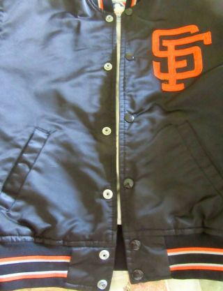 Vintage San Fransisco Giants Starter Jacket - Youth Size L; Women ' s Equivalent S 3