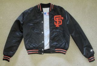 Vintage San Fransisco Giants Starter Jacket - Youth Size L; Women ' s Equivalent S 6