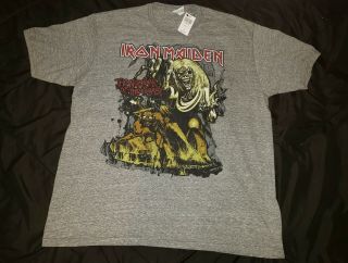 Iron Maiden Number Of The Beast Vintage Style Shirt Size 2xl Great Con.  With Tag