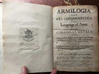 1666 Armilogia:the Language Of Arms By Colours And Metals - 1st Ed - Illustrated