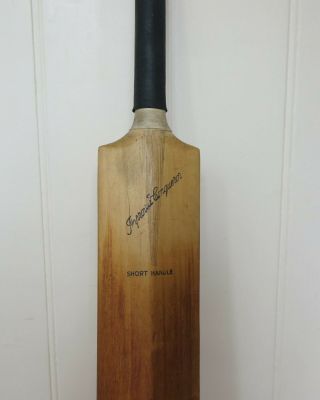 Vintage 1930 ' s B Warsop Patsy Hendren Autograph Willow Cricket Bat Bradman 4