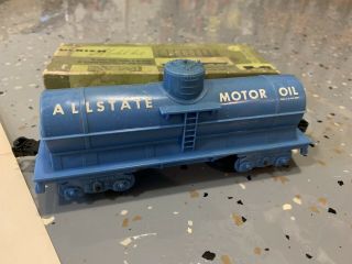 Vintage Marx O Gauge Train Car - Allstate Motor Oil Tanker