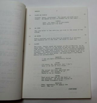 Airwolf / Burton Armus 1983 TV Script 