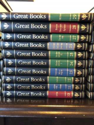 Britannica Great Books of the Western World Complete Set 60 (- 1) Volume 1993 4th 4
