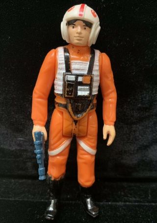 Vintage 1978 Kenner Star Wars Luke Skywalker X - Wing Pilot 100 Complete With Gun