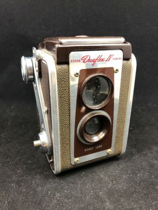 Antique Kodak Duaflex Iv Camera Kodet Lens Box Camera Use 620 Film Made In Usa
