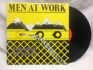 Vintage Men At Work Business As Usual Record Vinyl Album