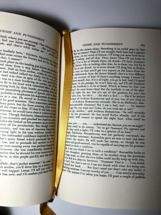 Crime & Punishment by Dostoevsky,  Easton Press,  1980,  leather bound, 7