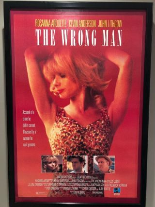 Vintage Movie Poster : The Wrong Man (1993) Approx 27 " X 40 "