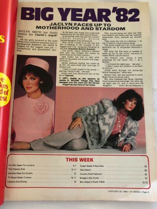 Vintage TV Week 1982 Jaclyn Smith The Sullivan’s Rod Stewart Laverne And Shirley 2