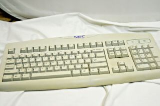 Vintage Nec Nec Kb - 8963 Mechanical Clicky Keyboard Wired - 100 Guaranteed