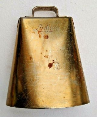Vintage Gold Tone Ludwig Chicago Cowbell