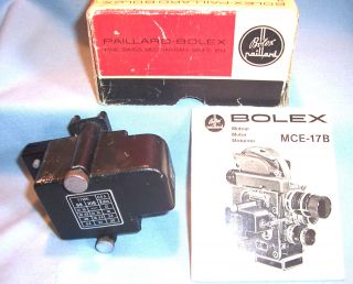 Paillard Bolex Mce - 17b Dc Electric Drive Motor 16mm H Movie Camera,  Instructions