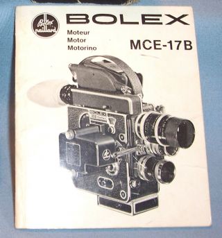 Paillard Bolex MCE - 17B DC Electric Drive Motor 16mm H Movie Camera,  Instructions 4