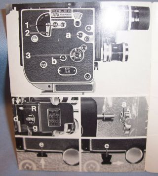 Paillard Bolex MCE - 17B DC Electric Drive Motor 16mm H Movie Camera,  Instructions 5