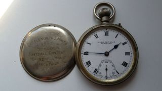 Vintage Mummery & Son Stafford Swiss Pin - Set Pocket Watch For Spares Or Repairs