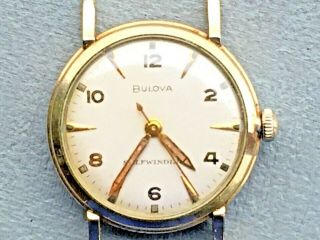 Vintage Bulova Self Wind Watch Runs