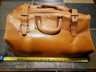 Vintage Zippo - Grip Tan Leather Doctor Bag,  Satchel 20 Inch Large Bag