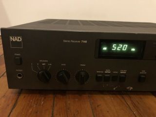 NAD 7140 AM FM FM STEREO RECEIVER and 3