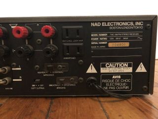 NAD 7140 AM FM FM STEREO RECEIVER and 8