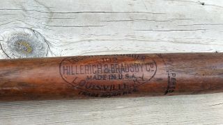 Vintage Old U.  S.  N.  Louisville Slugger Baseball Bat/oil Tempered N/r