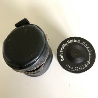 Vintage F=4.  0mm U - 943 Ortho Telescope Eyepiece University Optics Japan With Case