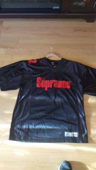 The Sopranos Vintage 2002 Hbo Tv Series Promo Football Jersey Xl T - Shirt