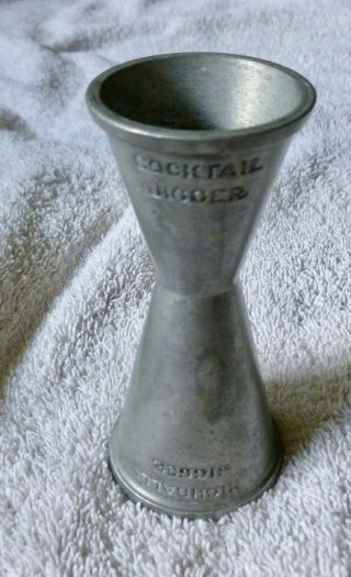 Vintage A & J Pewter Bar Measuring Cup