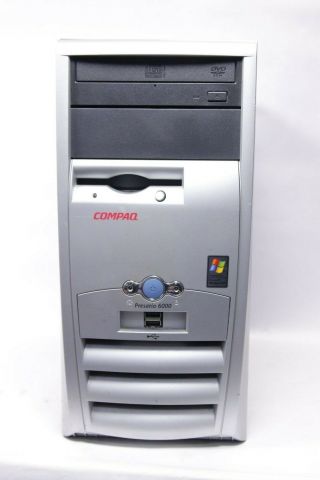 Vintage Compaq Presario Computer 6000 Amd Athlon 320gb Hdd 512mb Ram Windows Xp