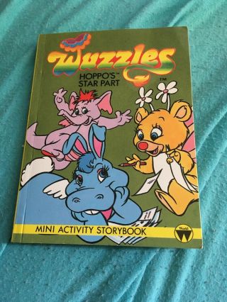 Wuzzles Hoppo’s Star Part Mini Activity Story Book 1986 Hasbro Rare