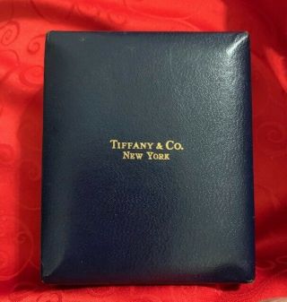 Vintage Tiffany & Co Ny Jewelry Box Pin Brooch Presentation Box Case