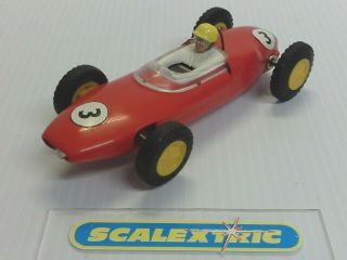 Scalextric Tri - Ang Vintage 1960s C63 Lotus 21 F1 In Red  English