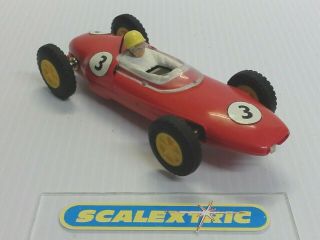 SCALEXTRIC Tri - ang Vintage 1960s C63 LOTUS 21 F1 in Red  English 3