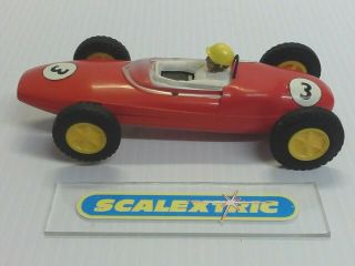 SCALEXTRIC Tri - ang Vintage 1960s C63 LOTUS 21 F1 in Red  English 5