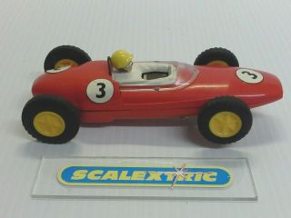 SCALEXTRIC Tri - ang Vintage 1960s C63 LOTUS 21 F1 in Red  English 7