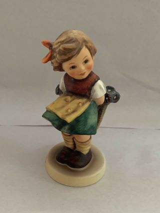Vintage Goebel Hummel Figurine - Bashful 377 - Tmk - 5