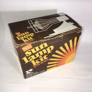 Vintage Sylvania/sears Sun Lamp Tanning Kit 275w With Timer.  &