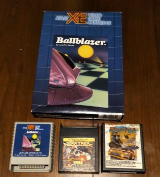 Atari 8 - Bit Game Cartridge - 800 Xl/xe/xegs Ballblazer,  Star Trek & Spy Hunter