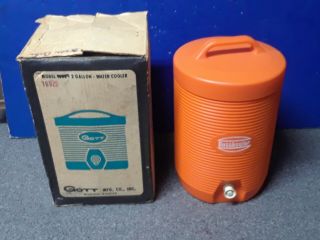 Vintage Gott 2 Gallon Water Cooler/jug With Tray
