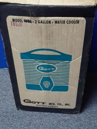 Vintage Gott 2 Gallon Water Cooler/Jug With Tray 6