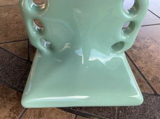 Vintage Ceramic Toothbrush Holder Wall Mount Light Green Gloss Cup Fixture 4
