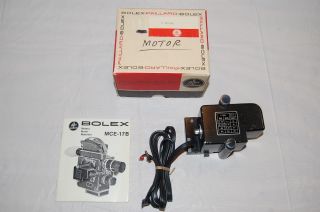 Bolex Mce - 17b Camera Motor Drive & Cable & For H - 8 & H - 16 Camera
