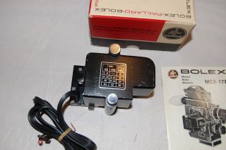 Bolex MCE - 17B Camera Motor Drive & Cable & for H - 8 & H - 16 Camera 4