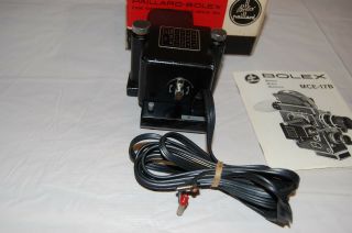 Bolex MCE - 17B Camera Motor Drive & Cable & for H - 8 & H - 16 Camera 5
