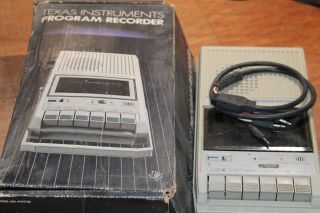 Vtg Texas Instruments Program Recorder Php2700 White Cassette Tape Player W/ Box