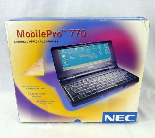 NEC MobilePro 770 Handheld PC Windows CE Missing Power Cord 2